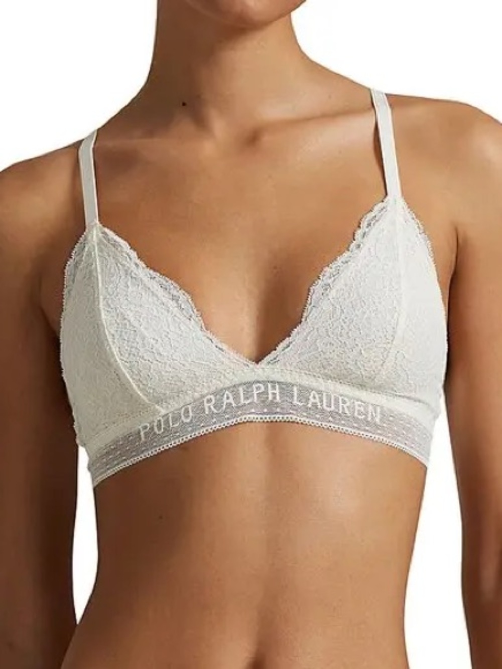 NWT Polo Ralph Lauren Women’s Triangle Lace Unlined Bralette